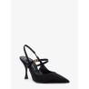 Leather and suede pumps