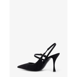 Leather and suede pumps