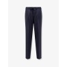Virgin wool trousers with adjustable drawstring