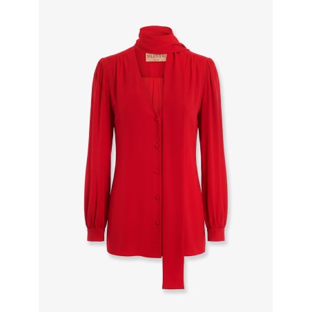 Silk shirt with bow