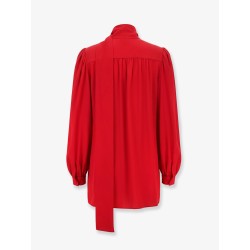 Silk shirt with bow