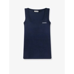 Ribbed cotton tank top