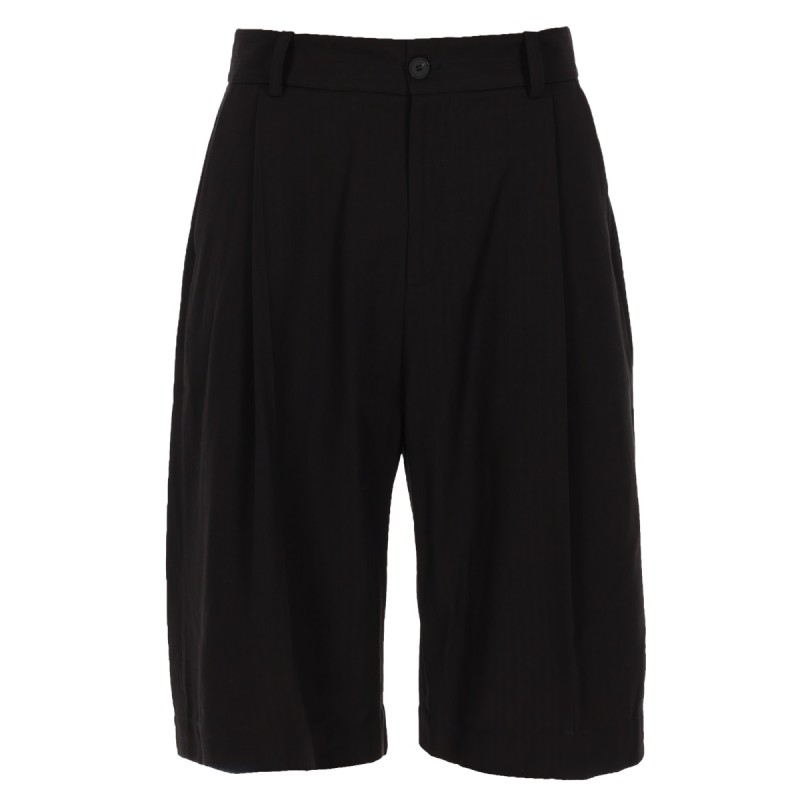 SHORTS IN COTONE MISTO LINO