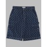 SHORTS IN DENIM CON STAMPA ALL OVER