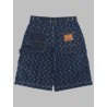 SHORTS IN DENIM CON STAMPA ALL OVER