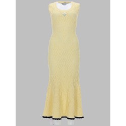 ABITO MIDI IN MAGLIA TRAFORATA