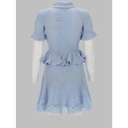 MINI ABITO IN MAGLIA TRAFORATA