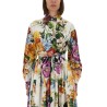 FLOWER BOUQUET PRINT POPLIN SHIRT