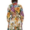 FLOWER BOUQUET PRINT POPLIN SHIRT