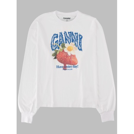T-SHIRT CON STAMPA "STRAWBERRY"