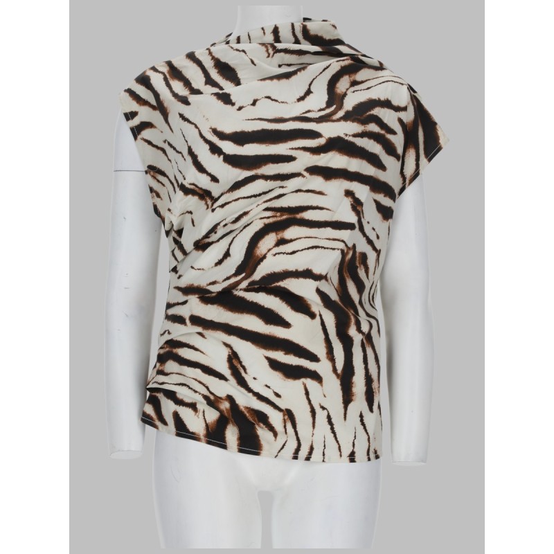 TOP CON STAMPA ANIMALIER