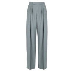 PANTALONE A SIGARETTA SARTORIALE IN GABARDINE DI LANA