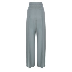 PANTALONE A SIGARETTA SARTORIALE IN GABARDINE DI LANA