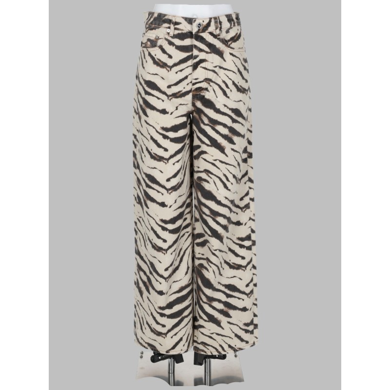 JEANS CON STAMPA ANIMALIER