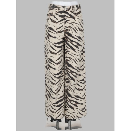 JEANS CON STAMPA ANIMALIER