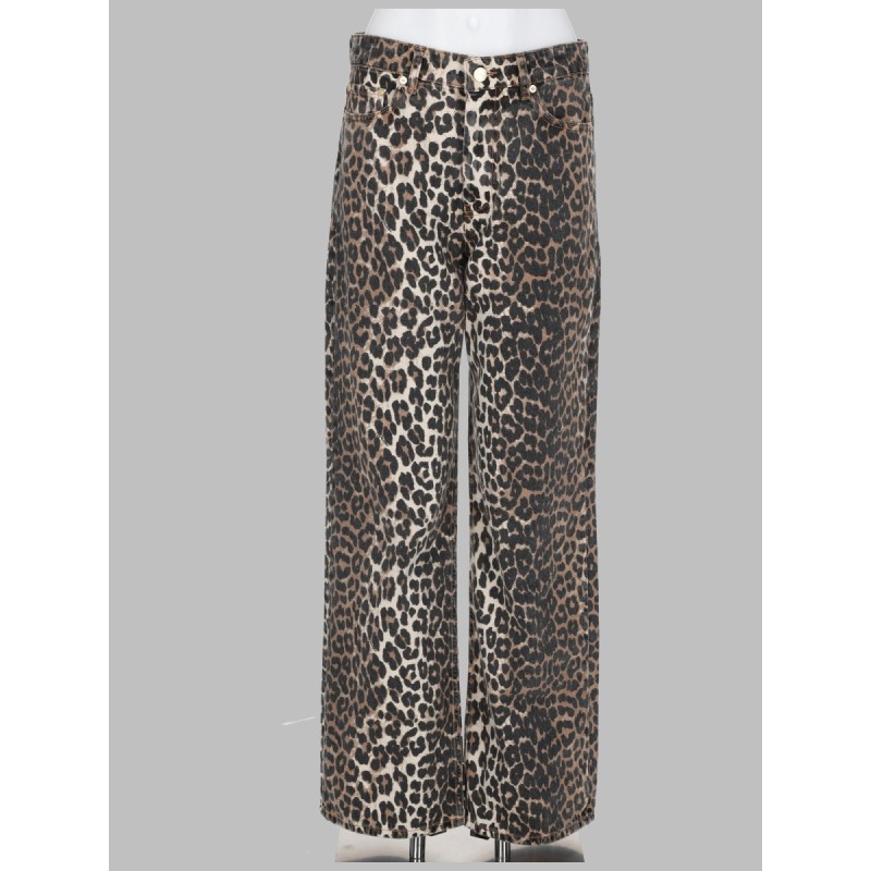 JEANS CON STAMPA ANIMALIER