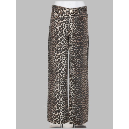 JEANS CON STAMPA ANIMALIER