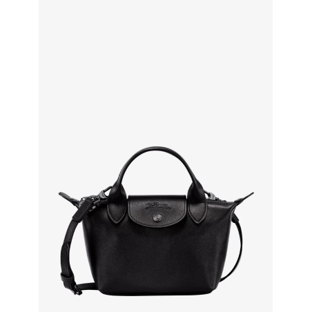 Le Pliage Xtra XS leather crossbody bag with engraved logo