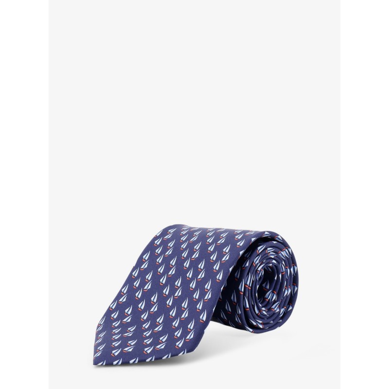 Catamarano silk tie with Nautica print
