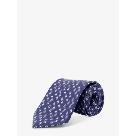 Catamarano silk tie with Nautica print