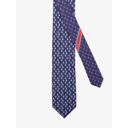 Catamarano silk tie with Nautica print