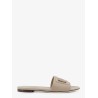 Leather sandals with DG Millennials logo