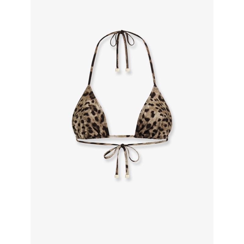 Bikini Top with animal print