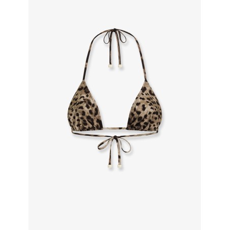 Bikini Top with animal print