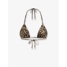 Bikini Top with animal print