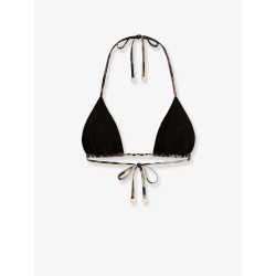 Bikini Top with animal print