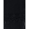 Crochet fabric long dress