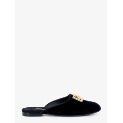 Velvet sabot with metal DG logo