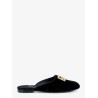 Velvet sabot with metal DG logo