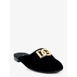 Velvet sabot with metal DG logo