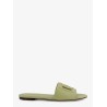 Leather sandals with DG Millennials logo
