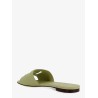 Leather sandals with DG Millennials logo
