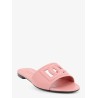 Leather sandals with DG Millennials logo