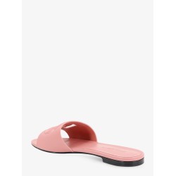 Leather sandals with DG Millennials logo