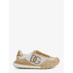 Nylon and suede sneakers with rhinestone DG logo