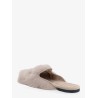 Sheepskin and suede sandals