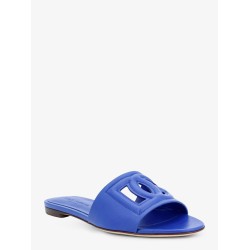 Leather sandals with DG Millennials logo