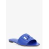Leather sandals with DG Millennials logo