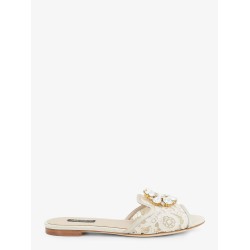 Rainbow lurex lace sandals