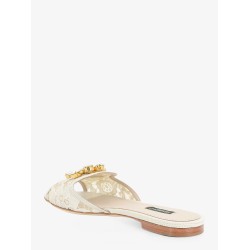 Rainbow lurex lace sandals