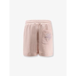 Cotton shorts with embroidered logo on the back