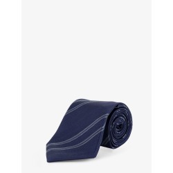 Regimental motif silk tie