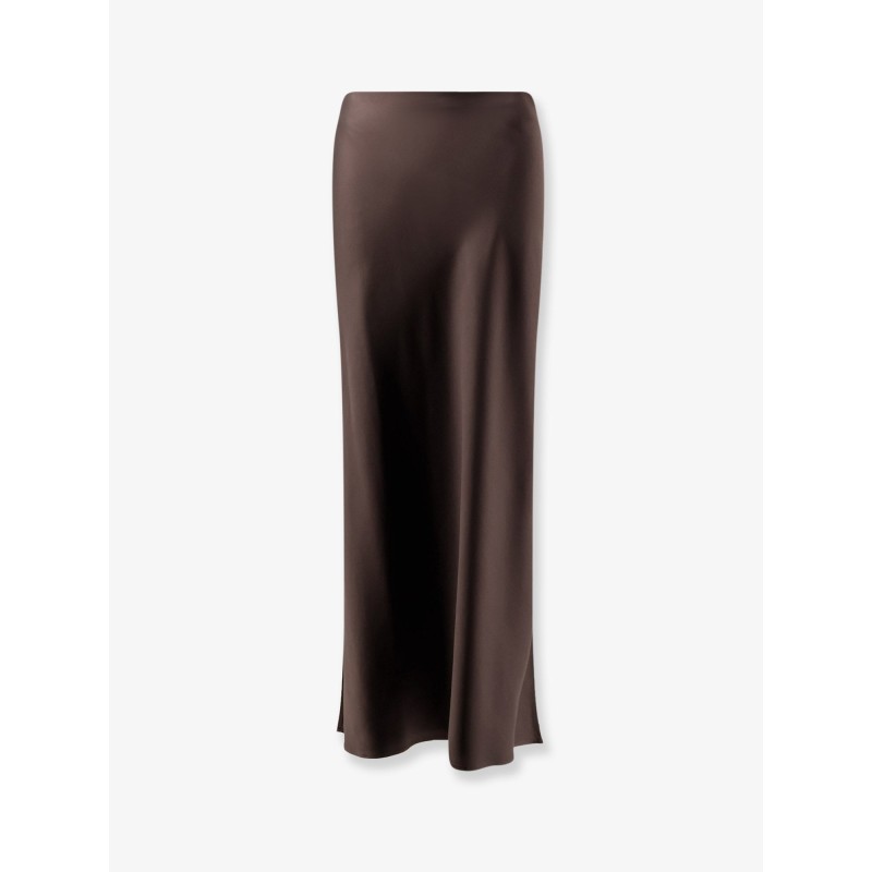 Satin long skirt