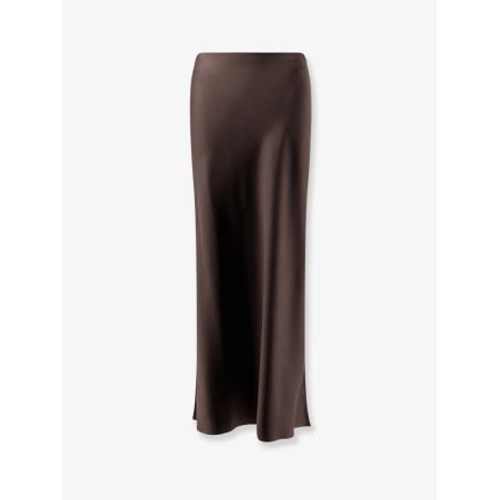 Satin long skirt