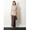 Satin long skirt