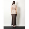 Satin long skirt